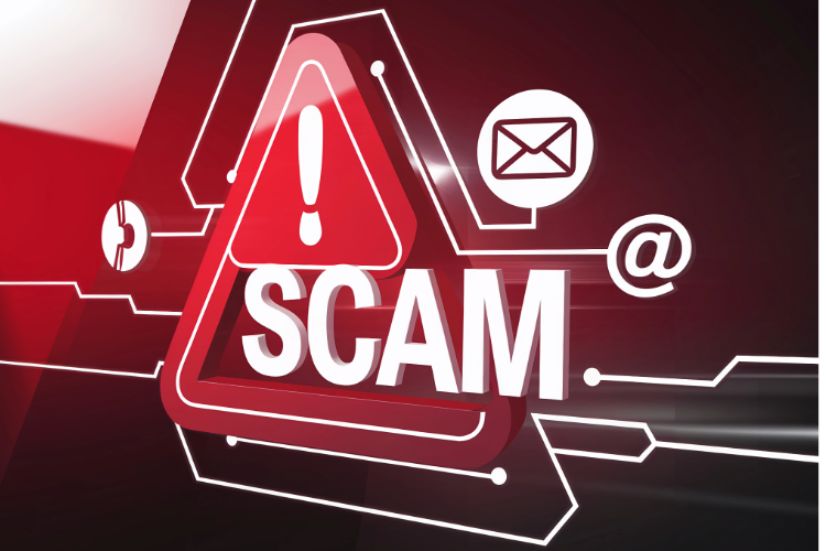 Image with the word Scams
