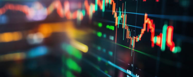 Foto de gráficos del mercado de valores