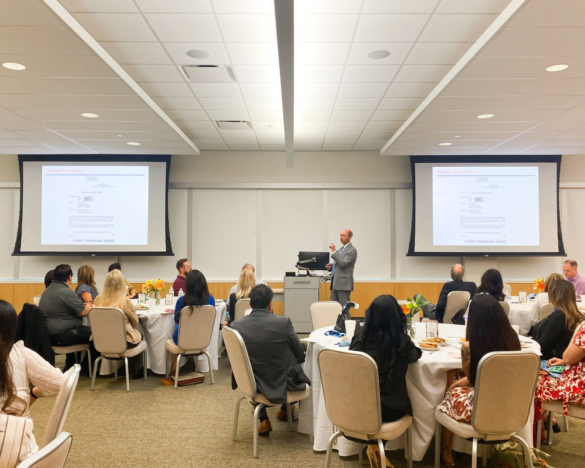 Photo of Randy Rowe Speaking 