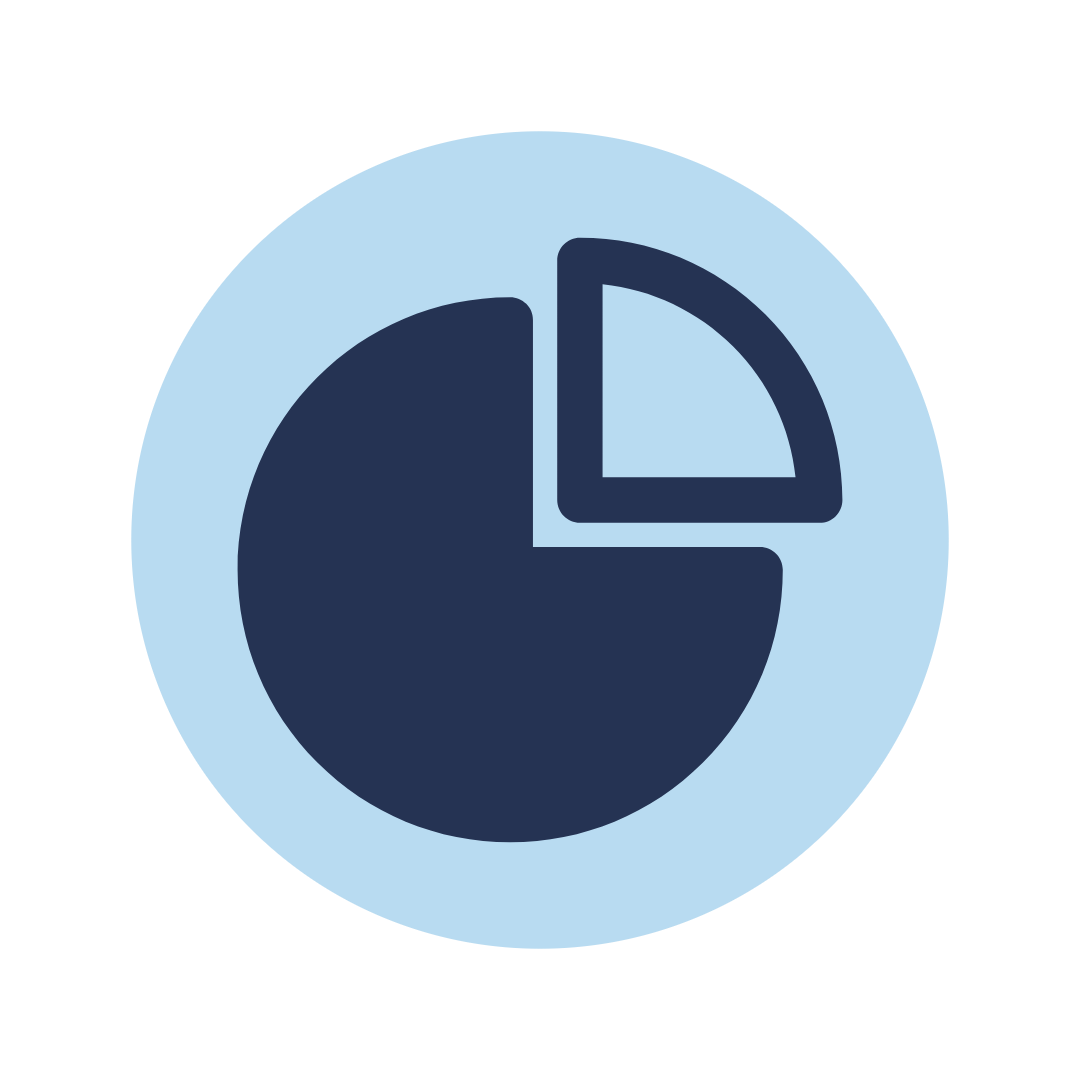 Icono de gráfico circular