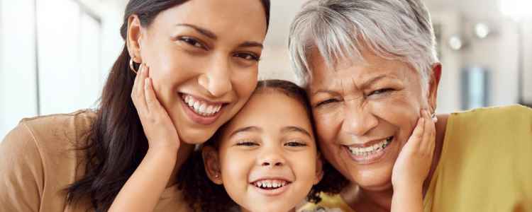 Foto de 3 generaciones de mujeres