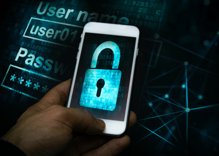 Photo of locking username and password