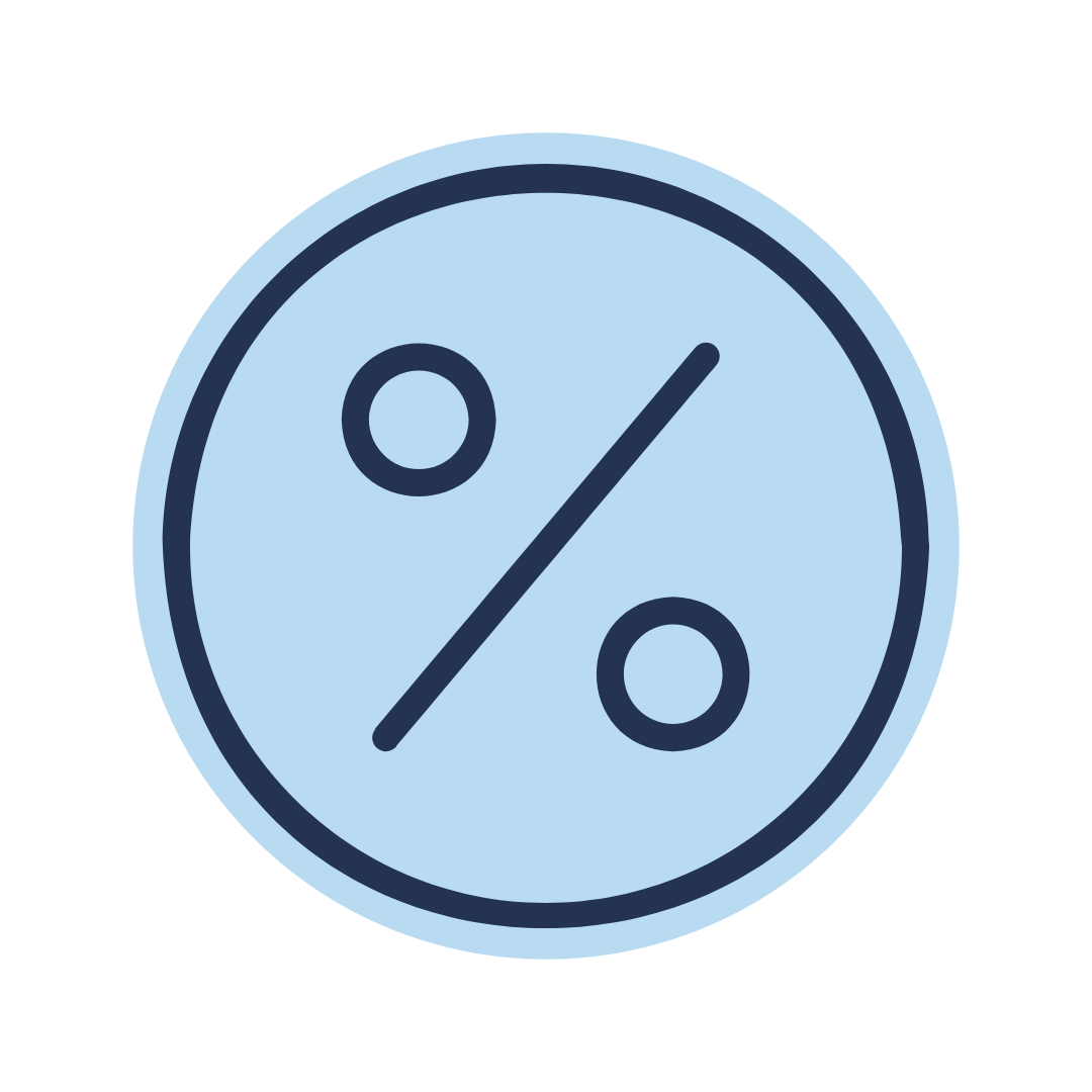 Image of a percent sign