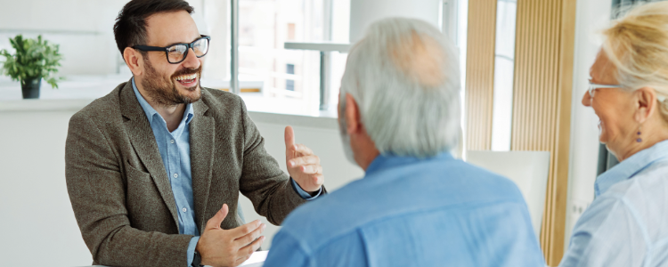 Photo of Businessman with his clients