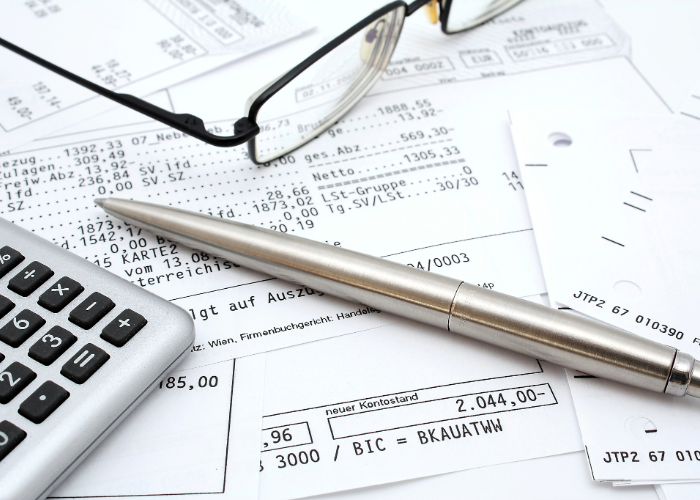 Photo of account statements